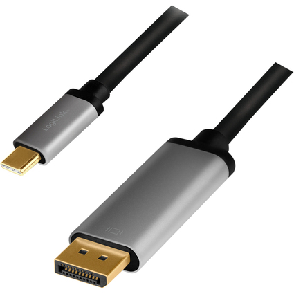 LogiLink USB Kabel, USB-C - DisplayPort Stecker, 1,8 m