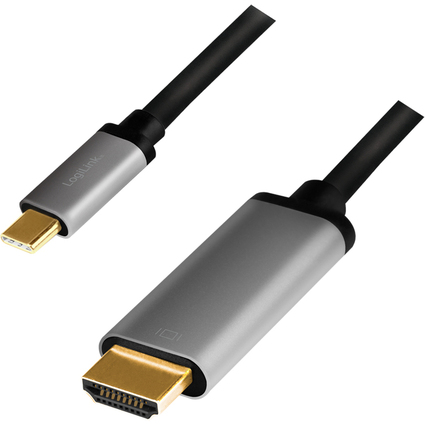 LogiLink USB Kabel, USB-C - HDMI-A Stecker, 1,8 m