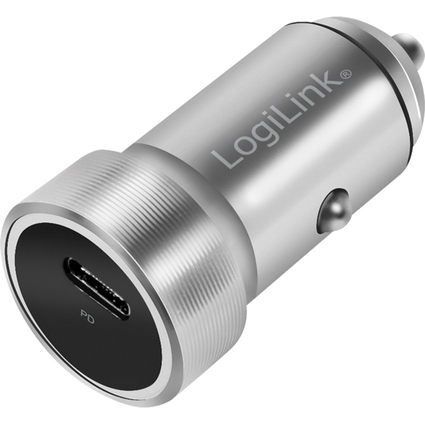 LogiLink USB-KFZ-Ladegert, 1-fach, silber