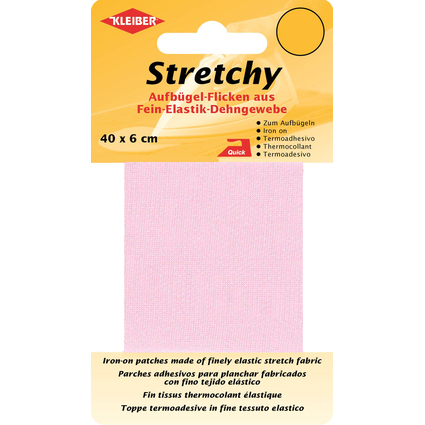 KLEIBER Stretchy-Bgel-Flicken, 400 x 60 mm, rosa