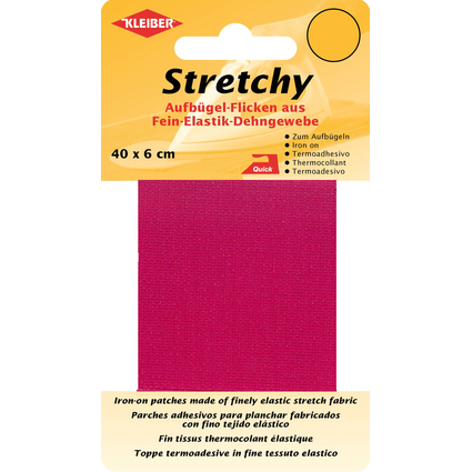 KLEIBER Stretchy-Bgel-Flicken, 400 x 60 mm, pink