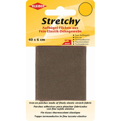 KLEIBER Stretchy-Bgel-Flicken, 400 x 60 mm, braun