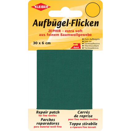 KLEIBER Zephir-Aufbgel-Flicken, 300 x 60 mm, grn