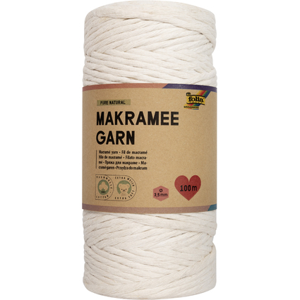 folia Makramee-Garn PURE NATURAL, Lnge: 100 m