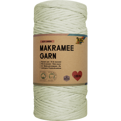 folia Makramee-Garn SOFT GREEN, Lnge: 100 m