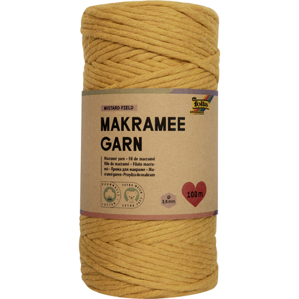 folia Makramee-Garn MUSTARD FIELD, Lnge: 100 m