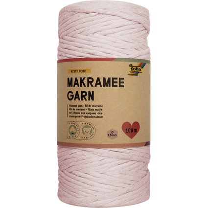 folia Makramee-Garn MISTY ROSE, Lnge: 100 m