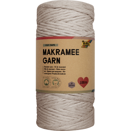 folia Makramee-Garn COZY TAUPE, Lnge: 100 m