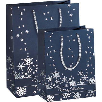 sigel Weihnachts-Geschenktte "Silver Snowflakes", gro