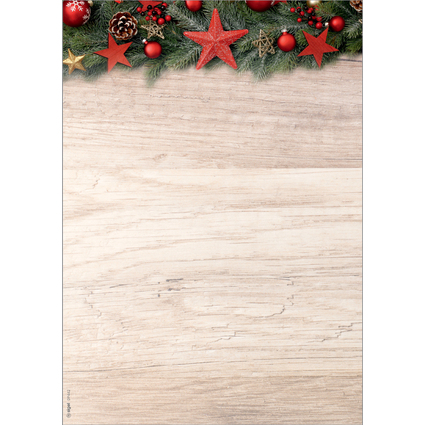 sigel Weihnachts-Motiv-Papier "Chalet Style", A4, 90 g/qm