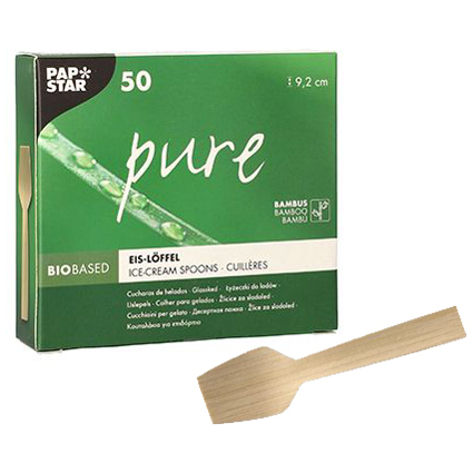 PAPSTAR Eislffel "pure", Lnge: 92 mm, 50er