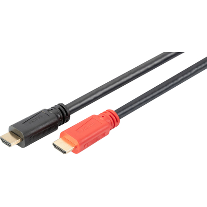 DIGITUS HDMI High Speed Anschlusskabel, 10 m, schwarz/rot