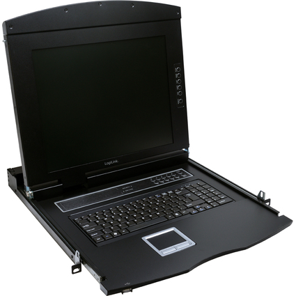 LogiLink 19" LCD KVM Konsole mit 43,48 cm (17") TFT-Monitor