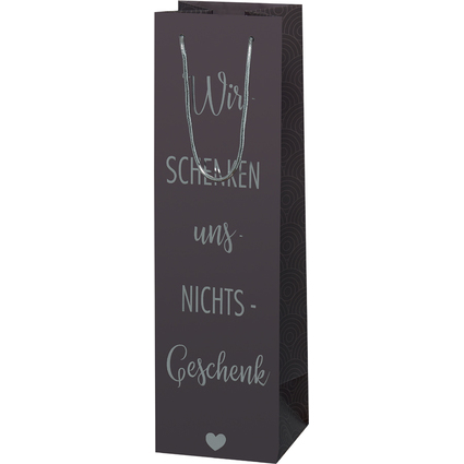 SUSY CARD Flaschentte "Wir schenken uns Nichts-Geschenk"