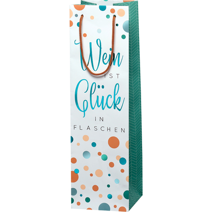 SUSY CARD Flaschentte "Wein ist Glck in Flaschen"