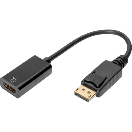 DIGITUS Aktiver DisplayPort Adapter / Konverter, 0,2 m