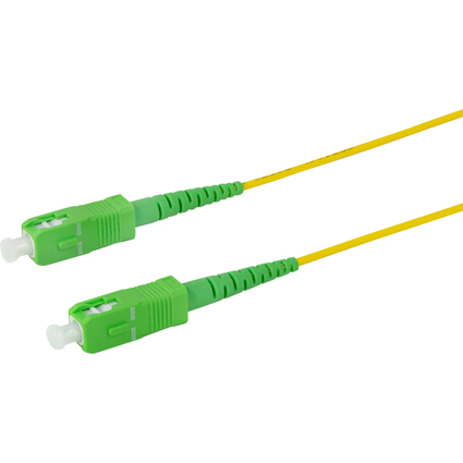 LogiLink LWL Patchkabel, 2x SC-Simplex, OS2, 0,5 m, gelb