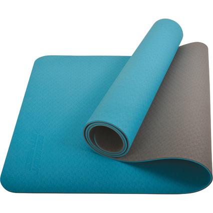 SCHILDKRT Yogamatte BICOLOR, 4 mm, petrol/anthrazit