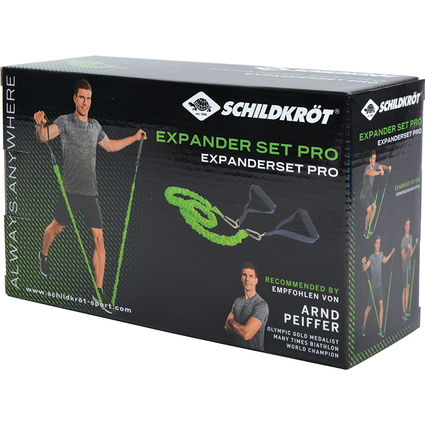 SCHILDKRT Expander Set PRO, schwarz / grn