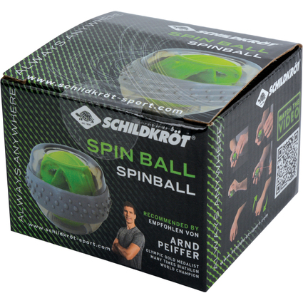 SCHILDKRT Spinball, Hand- und Armtrainer, grau/grn