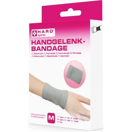 HARO Sportbandage "Handgelenk", Gre: M, grau