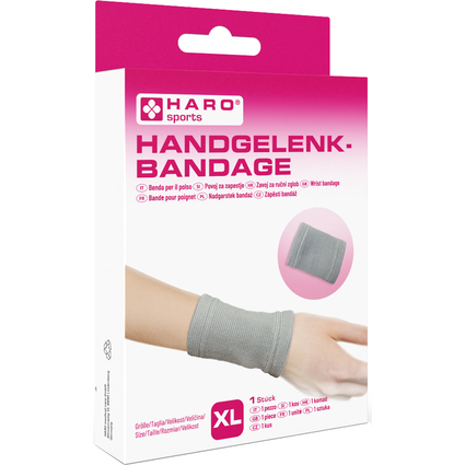 HARO Sportbandage "Handgelenk", Gre: XL, grau