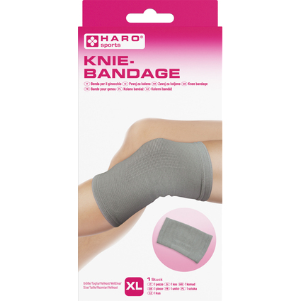 HARO Sportbandage "Knie", Gre: XL, grau