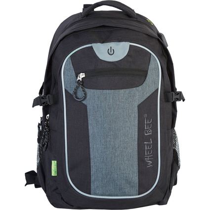 WHEEL BEE Freizeit-Rucksack Revolution, schwarz/grau