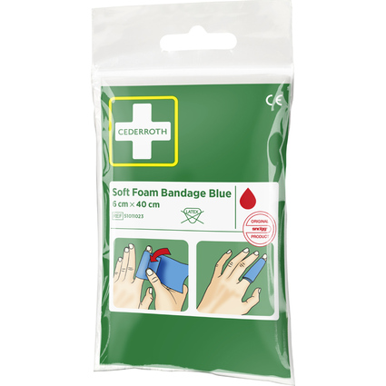 CEDERROTH Pflaster "Soft Foam Bandage", blau