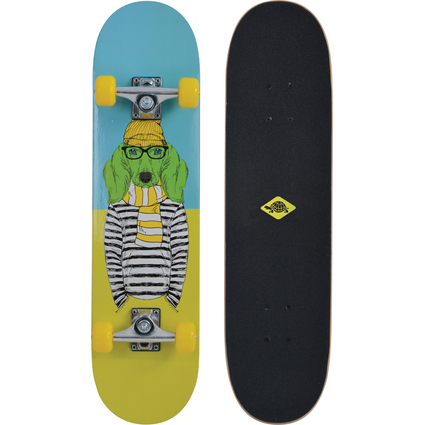 SCHILDKRT Skateboard Kicker 31" Green Dog