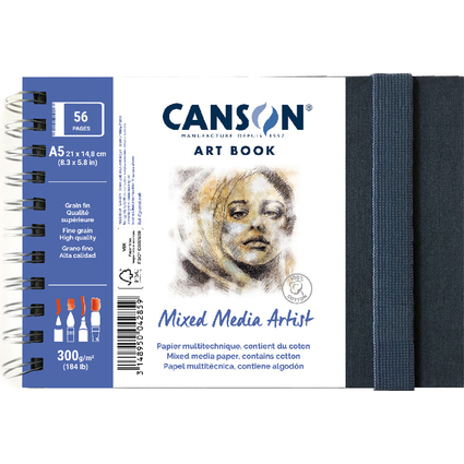 CANSON Skizzenbuch ART BOOK Mixed Media Artist, DIN A5