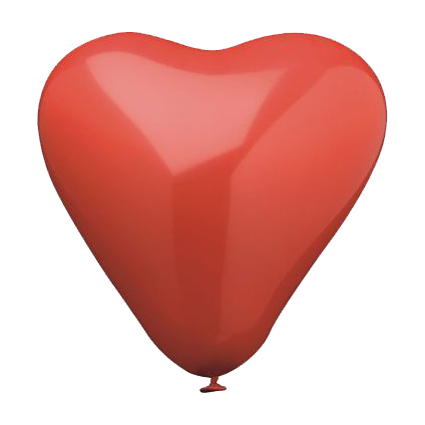 PAPSTAR Luftballons "Heart", gro, rot