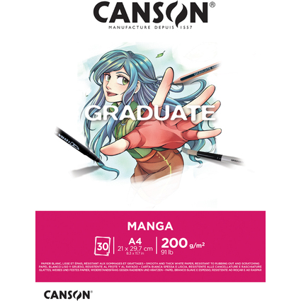 CANSON Studienblock GRADUATE Manga, DIN A4