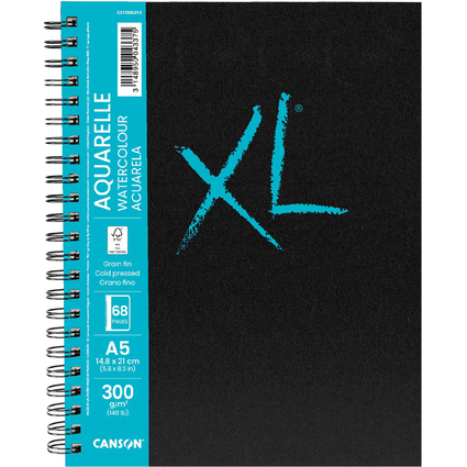 CANSON Skizzenbuch XL BOOK AQUARELLE, DIN A5