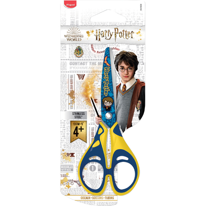 Maped Bastelschere HARRY POTTER KIDS, rund, 130 mm,gelb/blau