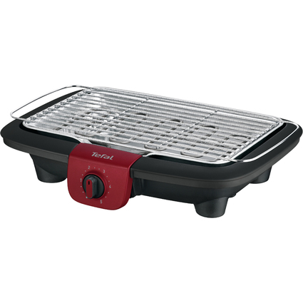 Tefal Elektrogrill Easygrill Adjust BG90E5, schwarz/rot