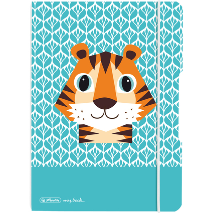 herlitz Notizheft my.book flex "Cute Animals Tiger, A5