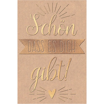 SUSY CARD Mini-Grukarte "Schn dass es Dich gibt!"