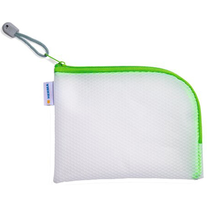 HERMA Reiverschlusstasche "Mesh Bags", DIN A6, grn