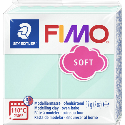 FIMO SOFT Modelliermasse, ofenhrtend, pastell-minze, 57 g