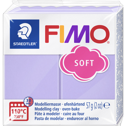 FIMO SOFT Modelliermasse, ofenhrtend, pastell-flieder,57g