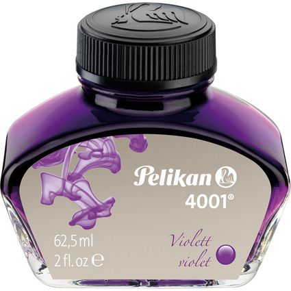 Pelikan Tinte 4001 im Glas, violett, Inhalt: 62,5 ml