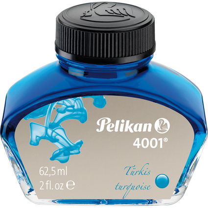 Pelikan Tinte 4001 im Glas, trkis, Inhalt: 62,5 ml