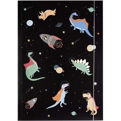 folia Zeichnungsmappe HOTFOIL "Space Dinos", Karton, DIN A3