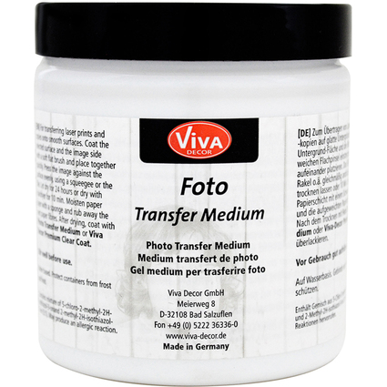 ViVA DECOR Foto Transfer Medium, transparent, 250 ml