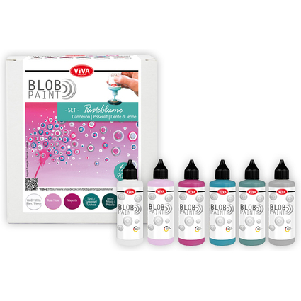 ViVA DECOR Blob Paint Farbset "Pusteblume", 6-teilig