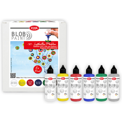 ViVA DECOR Blob Paint Farbset "Luftballon-Mdchen", 6-teilig