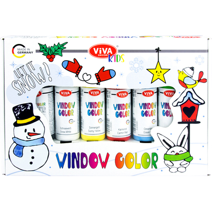 ViVA DECOR Viva KIDS Window Color Set "Let it snow"