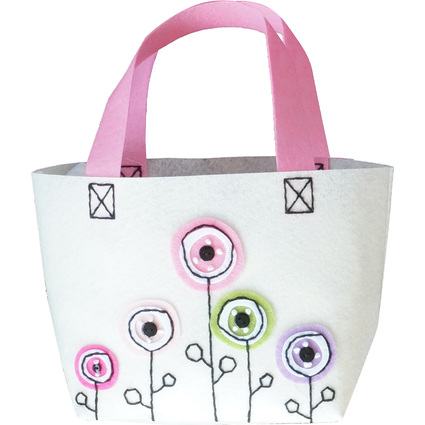 KLEIBER Filz-Nhset Tasche Blumenwiese