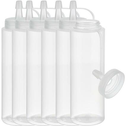 APS Quetschflasche, 260 ml, transparent, 6er Set